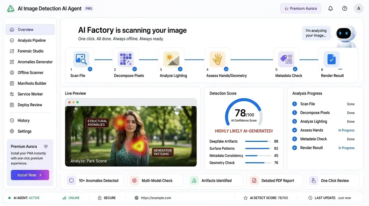 AI prompt analyzer dashboard — example of the AI tool dashboard software